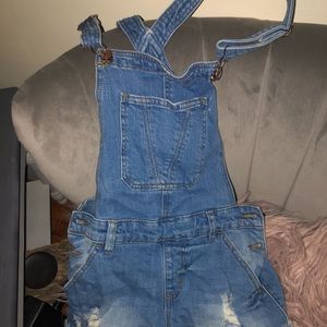 Denim overalls